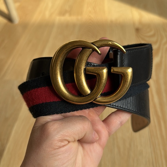 Gucci Web Accent Canvas Belt - Picture 8 of 8